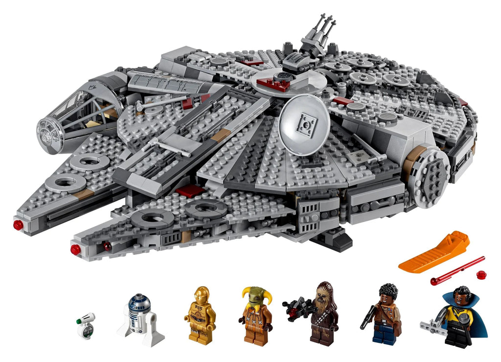 LEGO Star Wars Millennium Falcon 75257 Building Set with Minifigures, 1351 Pieces, The Rise of Skywalker Collection
