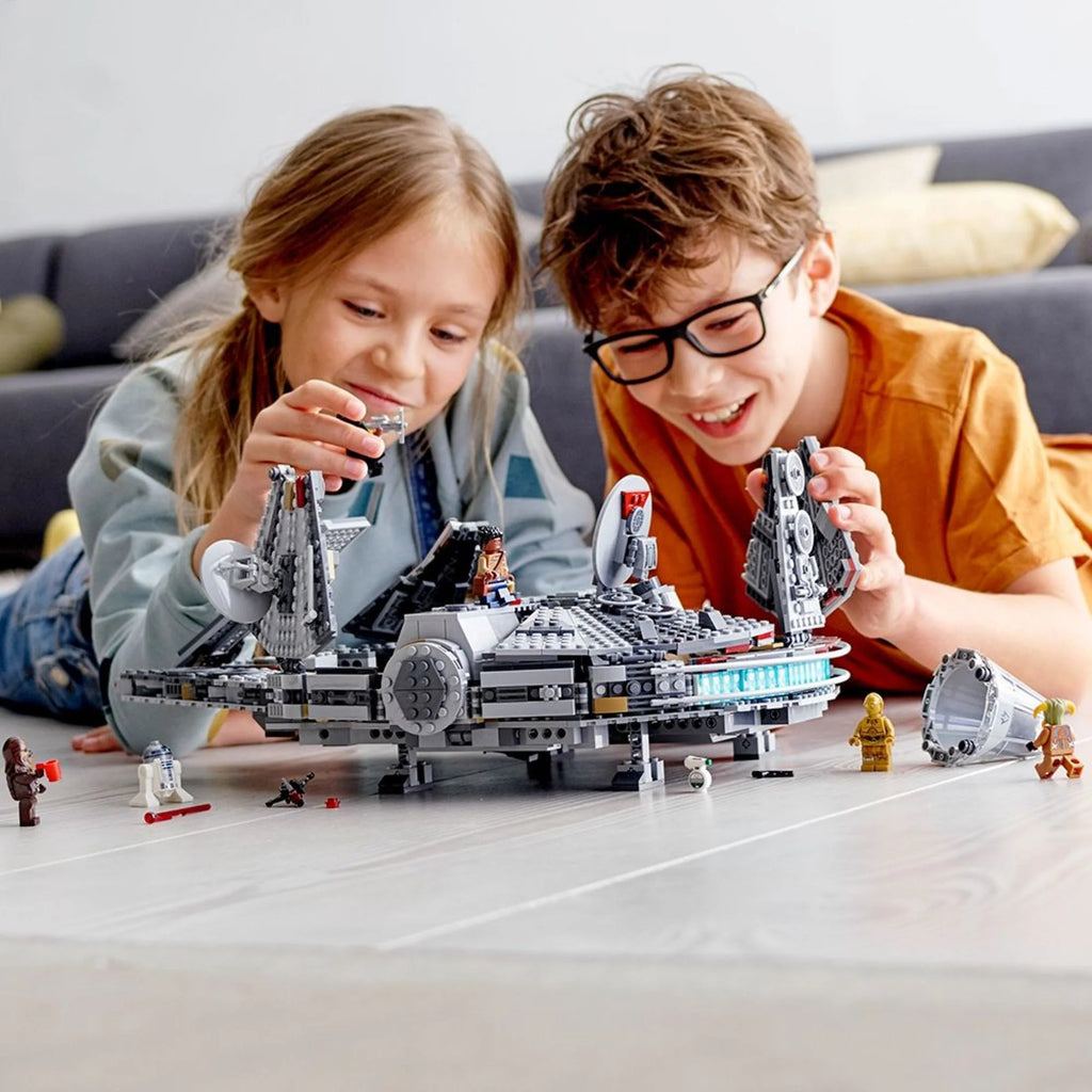 LEGO Star Wars Millennium Falcon 75257 Building Set with Minifigures, 1351 Pieces, The Rise of Skywalker Collection