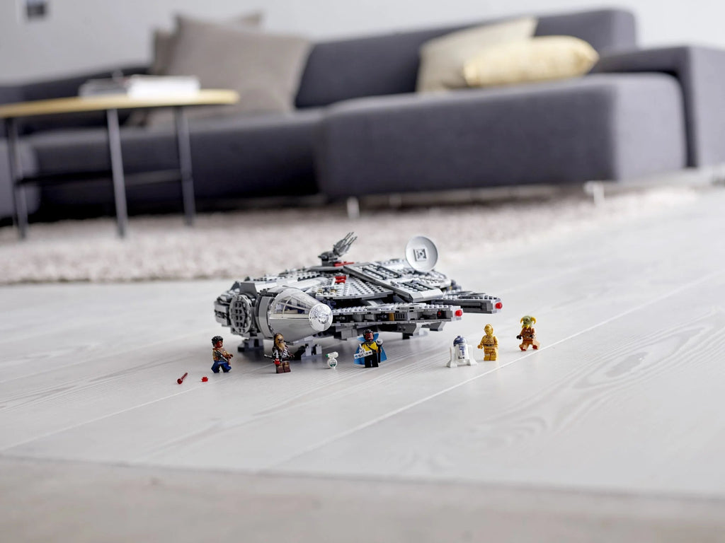 LEGO Star Wars Millennium Falcon 75257 Building Set with Minifigures, 1351 Pieces, The Rise of Skywalker Collection