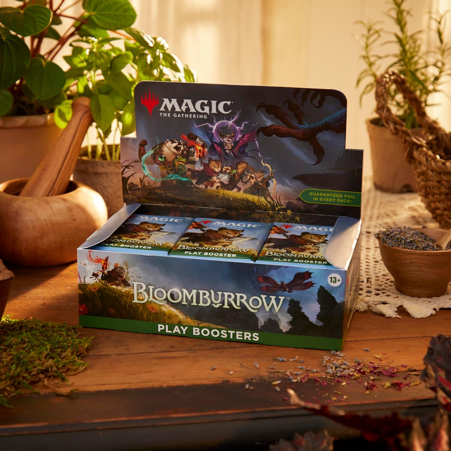 Magic: The Gathering Bloomburrow Play Booster Box - 36 Packs, 504 Cards, Includes Foil & Art Cards, Multiple Rares Possible
