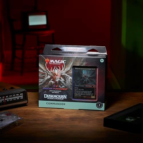 Magic: The Gathering Duskmourn Commander Deck - House of Horror, 100-Card Set with Foil Legends & Archenemy Schemes