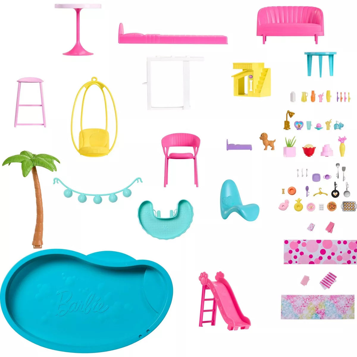 Mattel Barbie Dreamhouse with 75+ Accessories, 3-Story Slide, Pet-Friendly Doll House