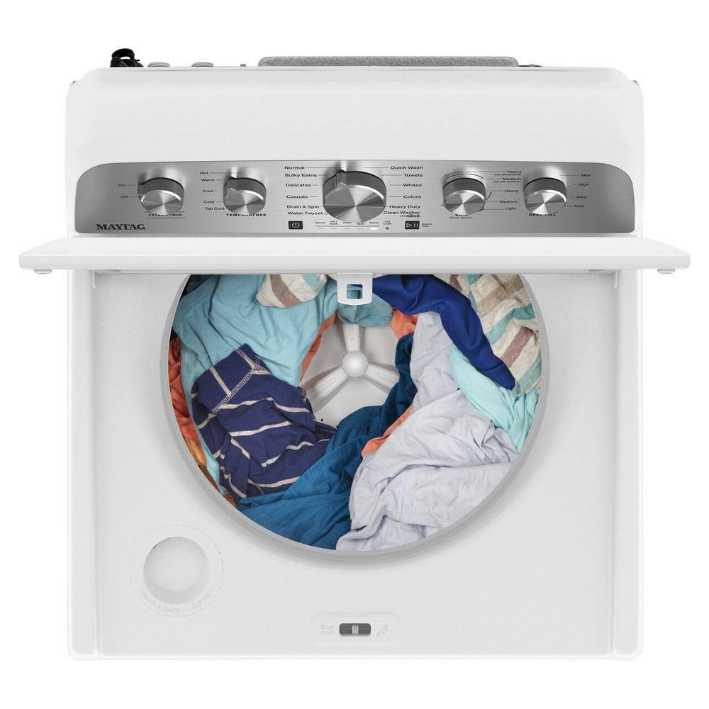 Maytag 4.8 cu. ft. Top Load Washer with Extra Power Boost, White - MVW5430MW