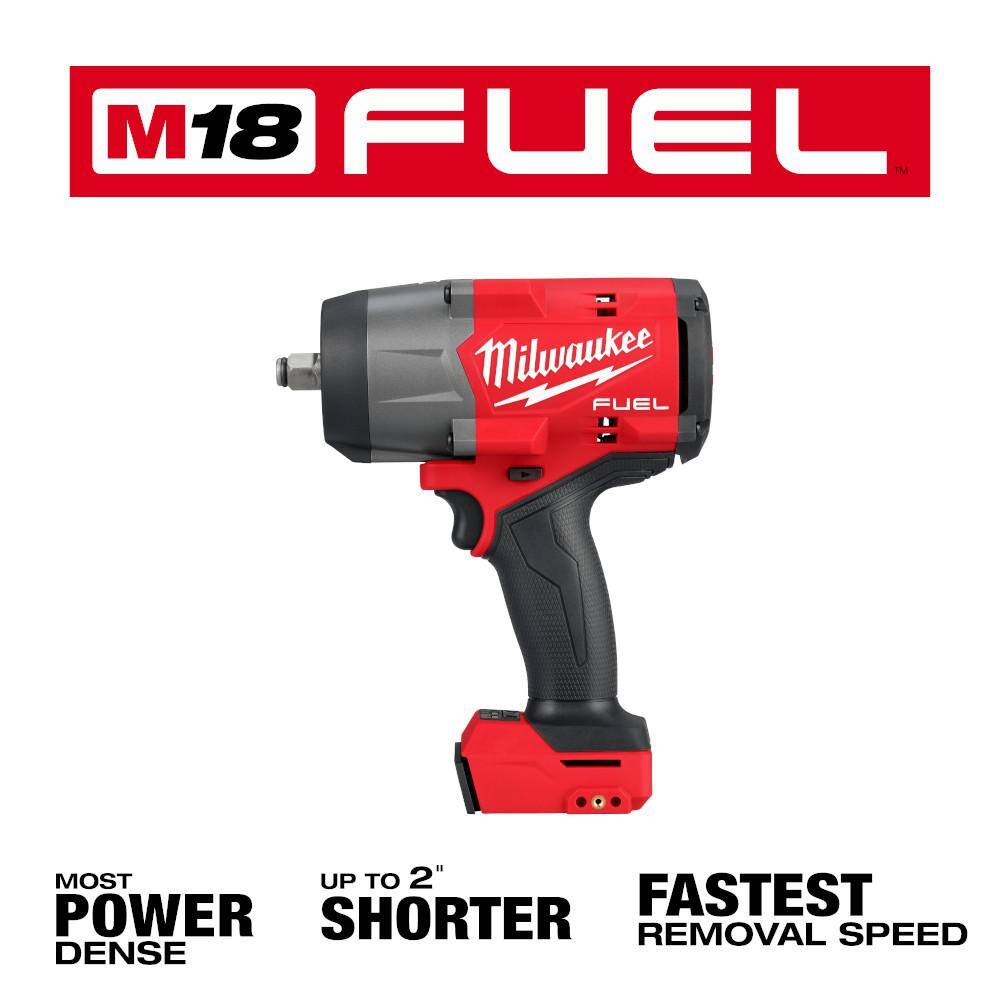 Milwaukee M18 FUEL 18V Brushless 1/2" Cordless Impact Wrench with 6.0Ah Battery