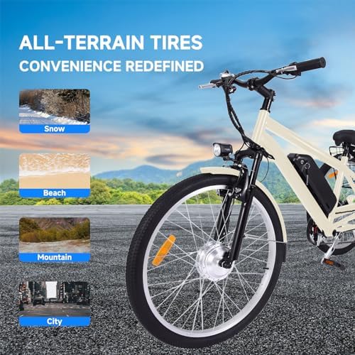 Mobo 26/24" Adult Electric Tricycle - 350W Motor, 36V Battery, 7-Speed, 3-Wheel Mountain Ebike with Basket