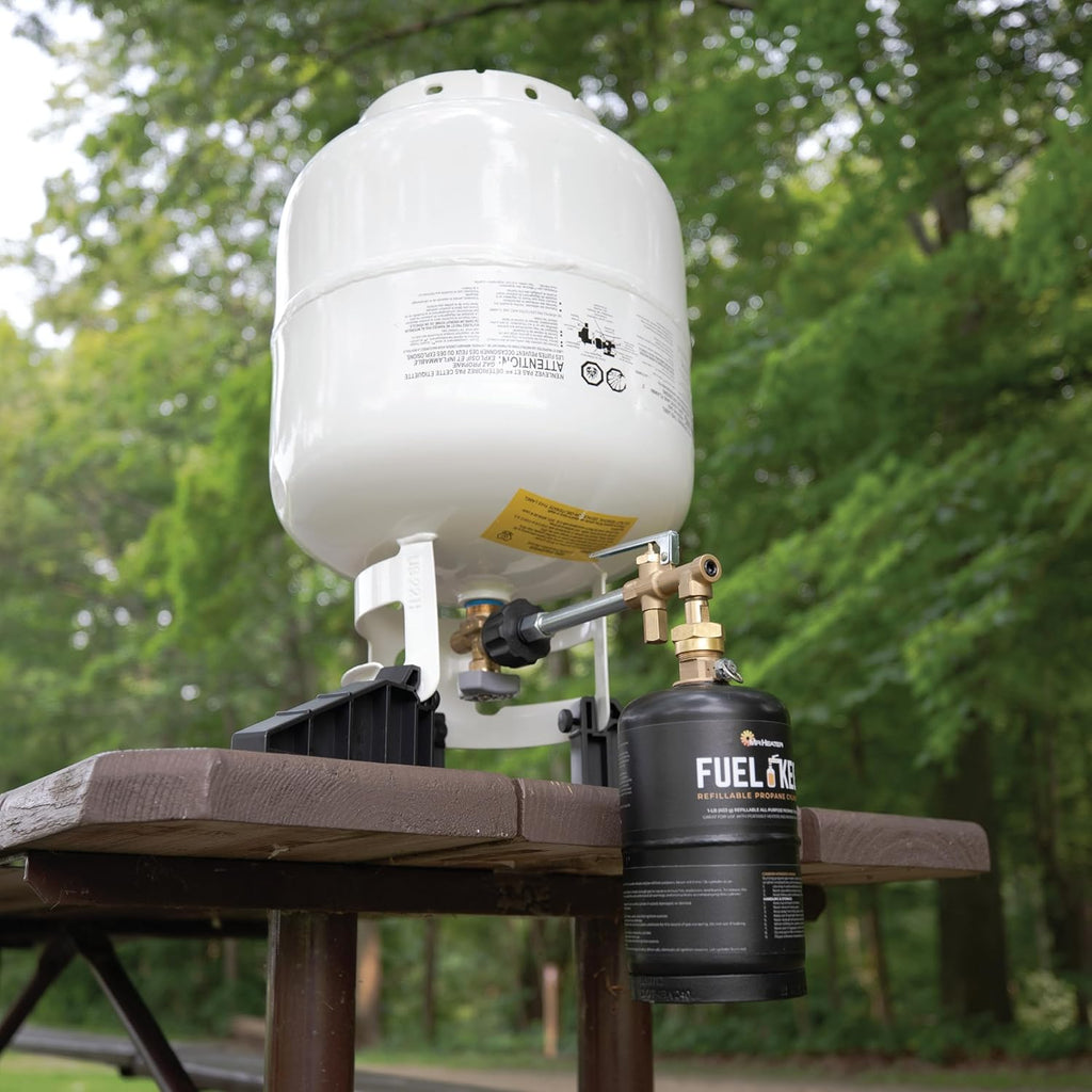 Mr. Heater Fuel Keg Refillable Propane Tank Kit with Stabilizing Feet for Outdoor Use