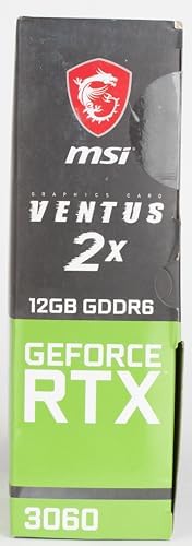 MSI GeForce RTX 3060 12GB GDDR6 Gaming Graphics Card, PCIe 4.0, HDMI/DP, Ray Tracing, Ampere Architecture