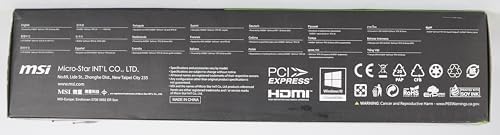 MSI GeForce RTX 3060 12GB GDDR6 Gaming Graphics Card, PCIe 4.0, HDMI/DP, Ray Tracing, Ampere Architecture