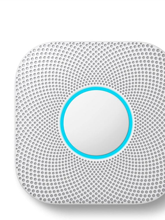 Nest Protect Battery Operated Smoke and Carbon Monoxide Detector, White