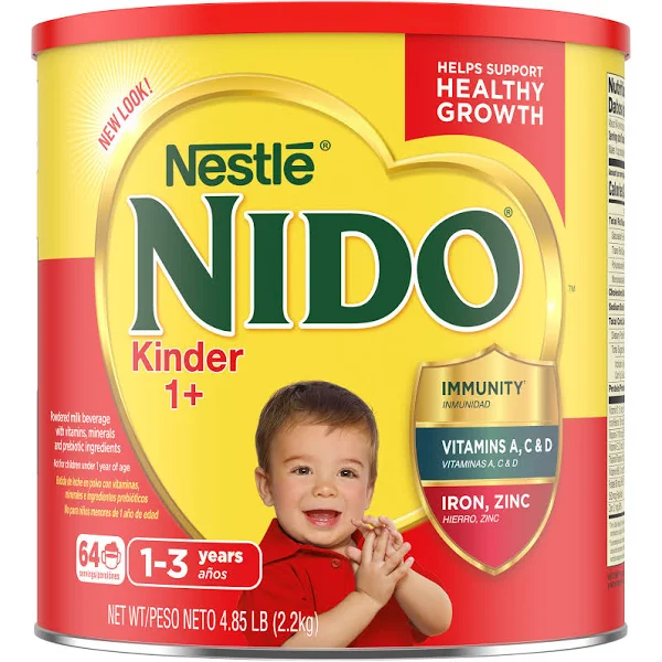 NestlÃ© Nido Kinder 1+ Toddler Milk Beverage, 4.85 lb, With Prebiotics & Essential Vitamins