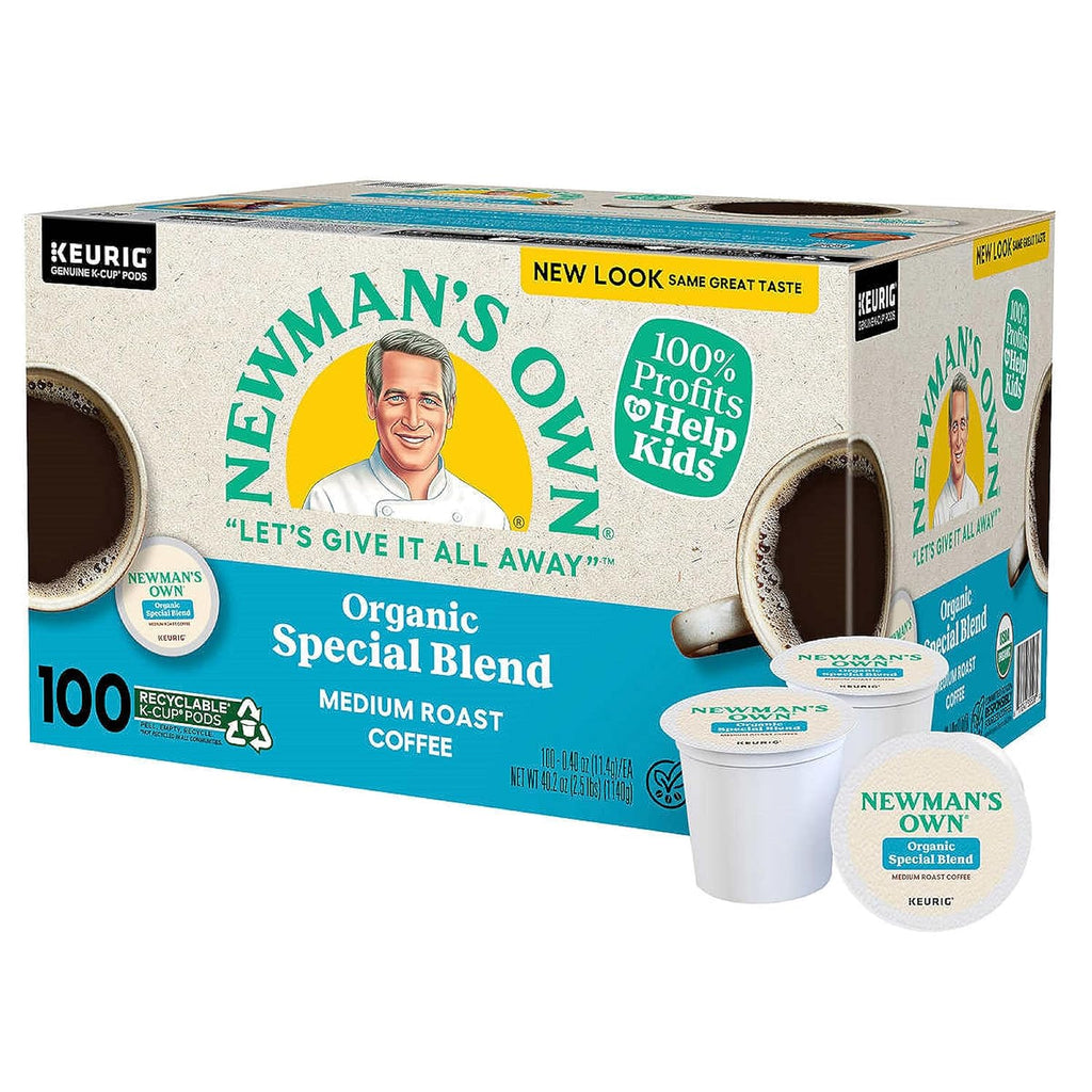 Newman's Own Extra Bold Blend Coffee K-Cups, Medium Roast, 100 Count, Compatible with Keurig
