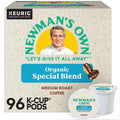 Newman's Own Organics Medium Roast Coffee K-Cup Pods, 96 Count, USDA Organic, Fair Trade, Kosher Certified