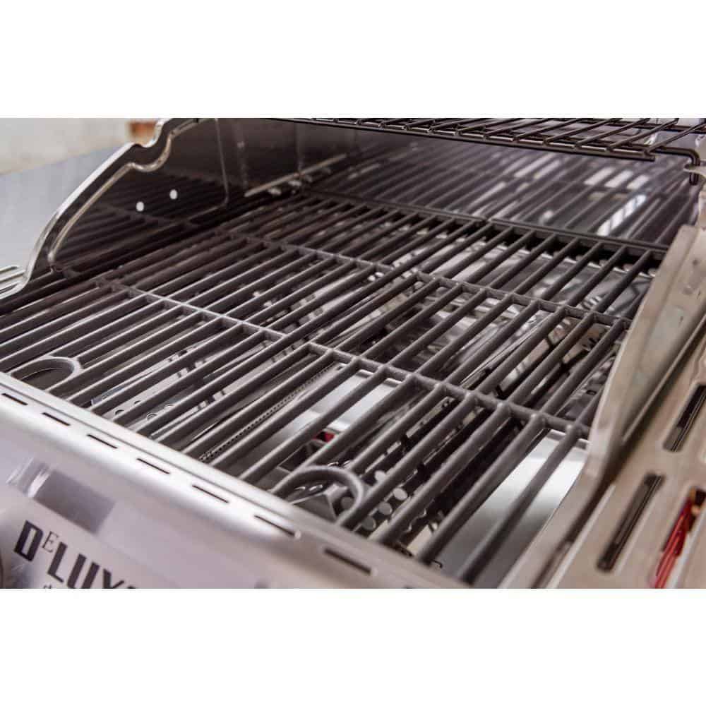 Nexgrill Deluxe 2-Burner Gas Grill Red - Stainless Steel, 28,000 BTUs, Compact, Convertible to Natural Gas