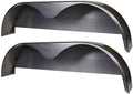 NO250063 Tandem Axle Steel Trailer Fender 72"x10.75" 2-Pack with Back Plate - 16 Gauge, Made in USA