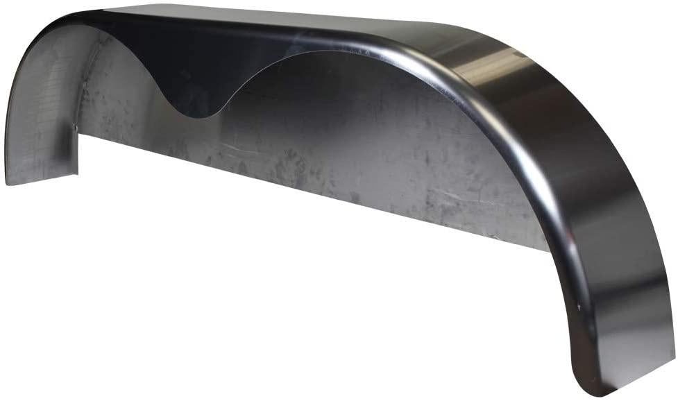 NO250063 Tandem Axle Steel Trailer Fender 72"x10.75" 2-Pack with Back Plate - 16 Gauge, Made in USA