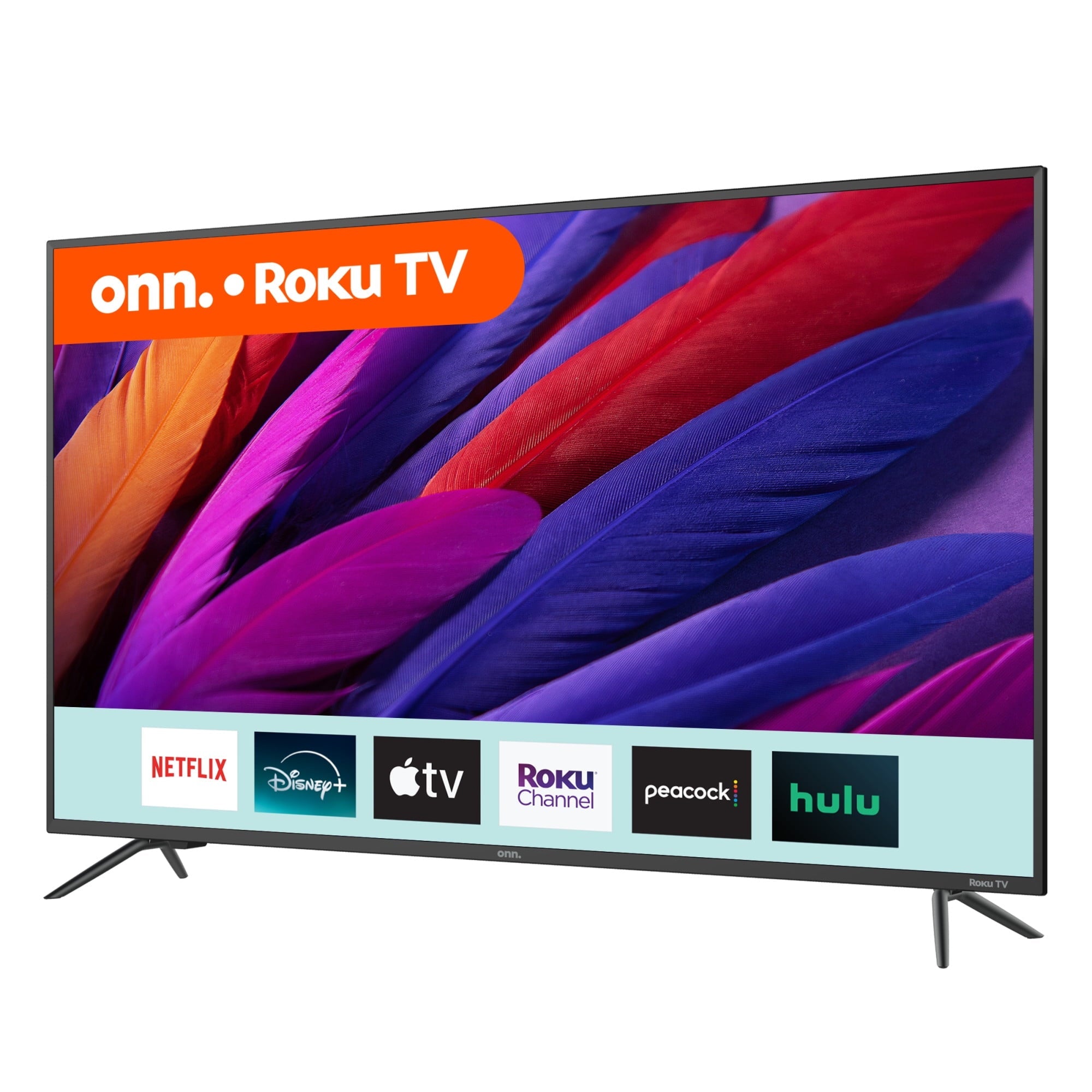 onn. 50" 4K UHD LED Roku Smart TV, HDR, Voice Control, 60Hz, VESA Compatible, 3 HDMI Ports