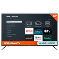 onn. 50" 4K UHD LED Roku Smart TV, HDR, Voice Control, 60Hz, VESA Compatible, 3 HDMI Ports