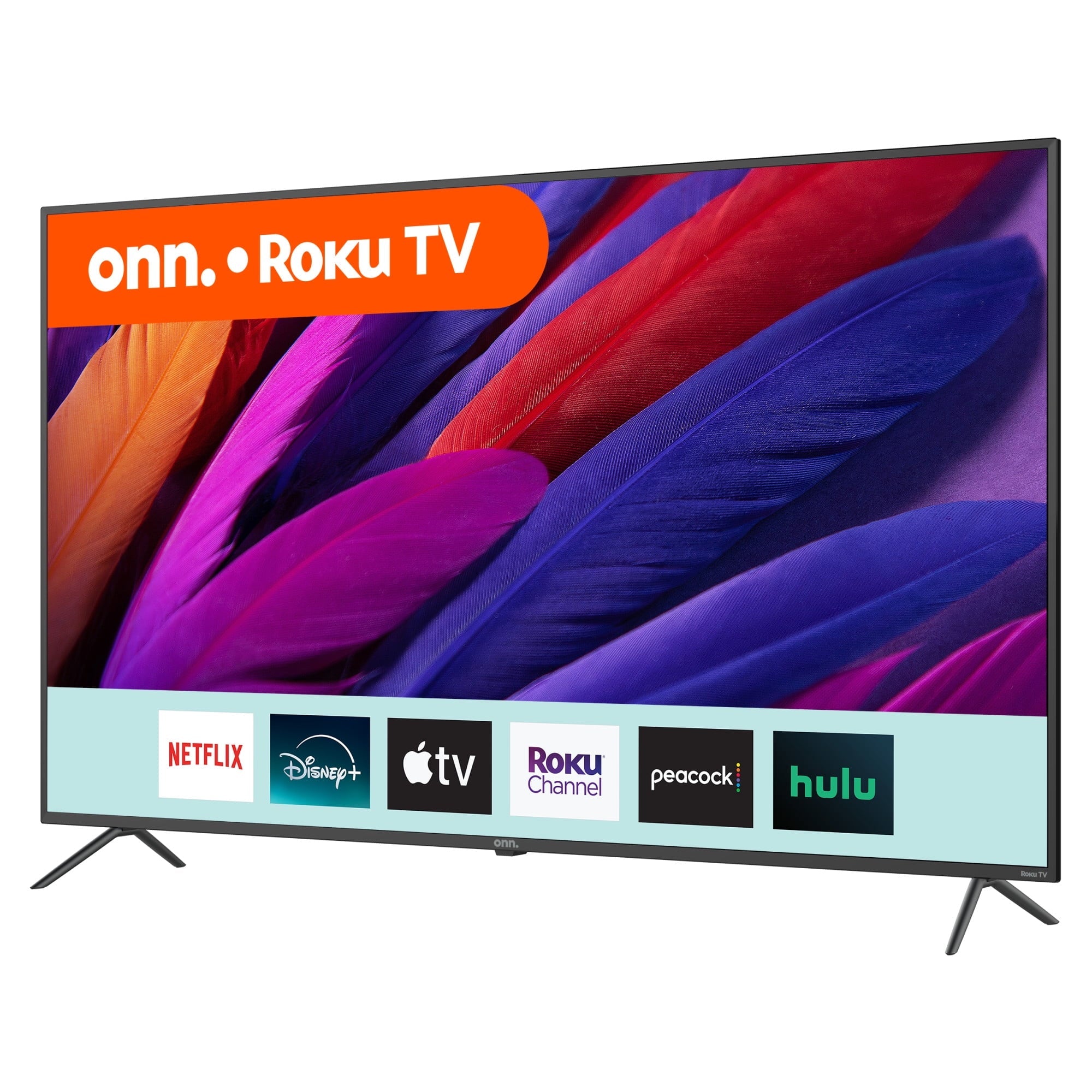 onn. 65" 4K UHD LED Roku Smart TV HDR, 60Hz, VESA Mount, 3 HDMI, Smart Home Compatible