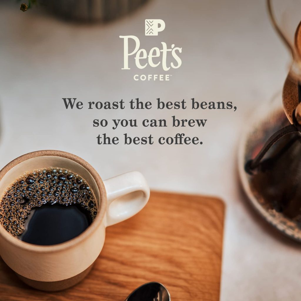 Peet's Coffee Major Dickason's Blend Dark Roast K-Cup Pods, 75 Count, Compatible with Keurig Brewers