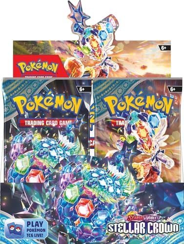 PokÃ©mon TCG: Scarlet & Violet Stellar Crown Booster Box - 36 Packs, 170+ Cards, Legendary PokÃ©mon