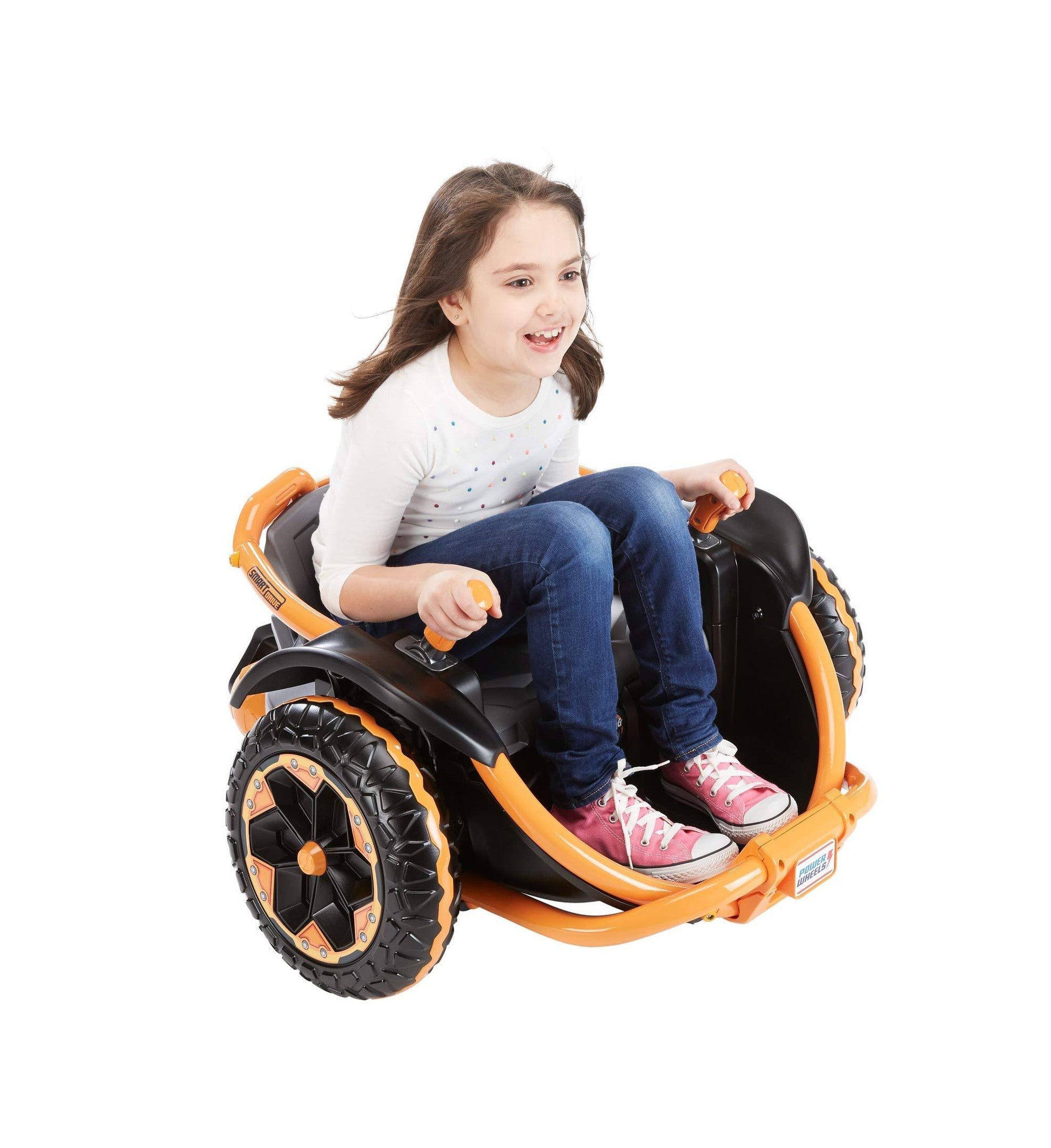 Power Wheels Wild Thing Orange - Electric Ride-On Vehicle with Dual Joystick, 360 Spins, Rugged Tires, Up to 5 mph