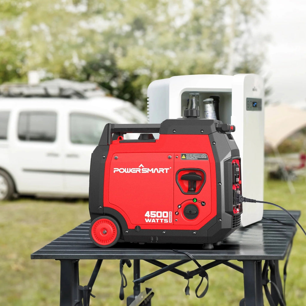 PowerSmart 4500W Gas Inverter Generator, Electric Start, Super Quiet, Portable, for Outdoor Use
