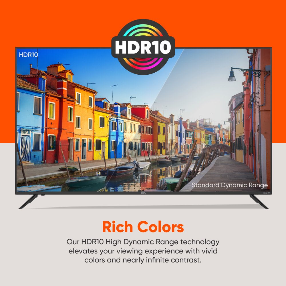 Roku 50" 4K UHD LED Smart TV HDR with Voice Control & Smart Home Compatibility