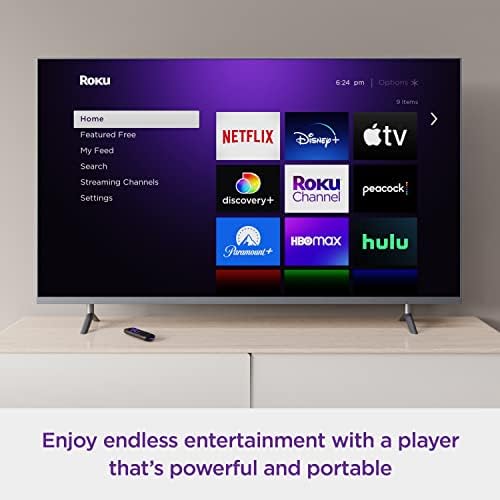 Roku Streaming Stick 4K - Portable 4K/HDR/Dolby Vision Streaming Device with Voice Remote & Long-Range Wi-Fi