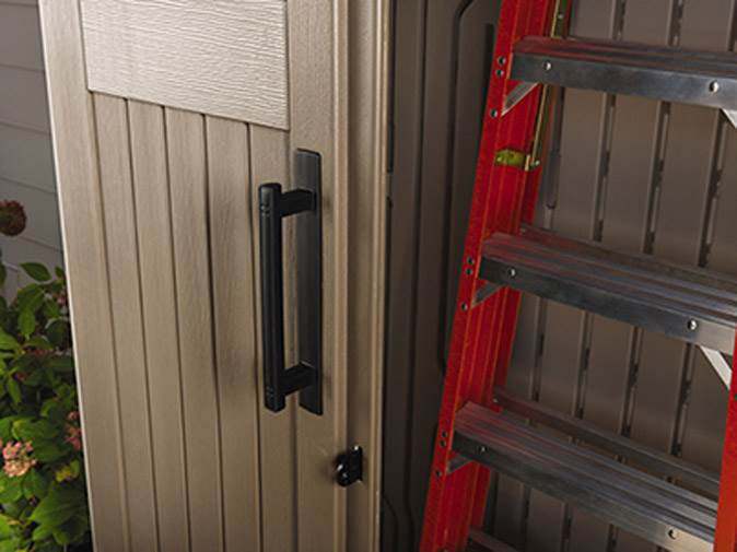 Rubbermaid Outdoor Storage Shed 52 Cu.Ft. Weather-Resistant Lockable Doors