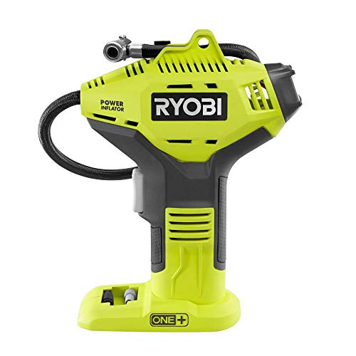 RYOBI ONE+ Cordless Air Inflator with Digital Gauge, 18V Lithium-Ion Battery, Portable Tire Pump