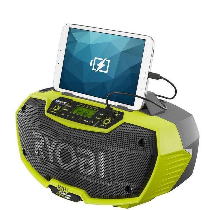 Ryobi One+ P746 18V Bluetooth Radio with Dual Power