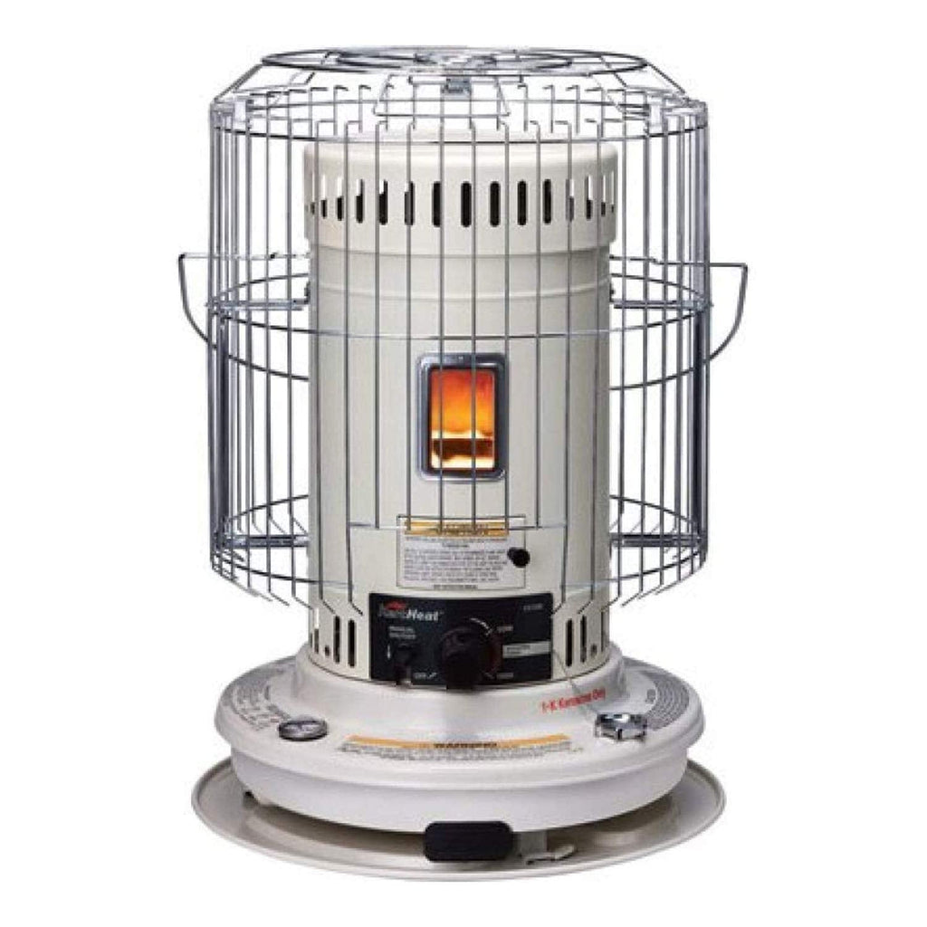 Sengoku HeatMate 23,500 BTU Portable Kerosene Heater, White, Indoor Use, Heats 1000 Sq Ft, 1.9-Gallon Capacity