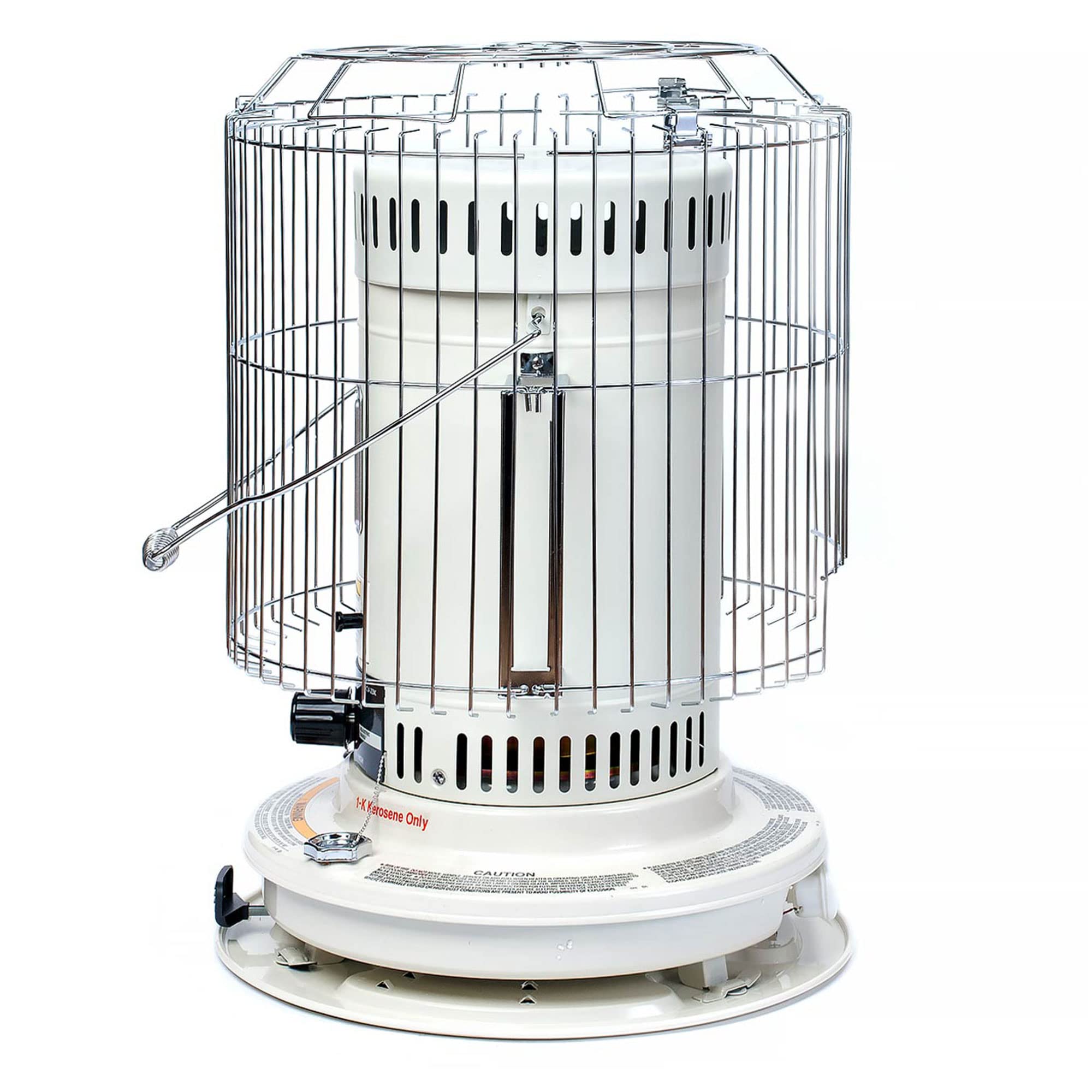 Sengoku HeatMate 23,500 BTU Portable Kerosene Heater, White, Indoor Use, Heats 1000 Sq Ft, 1.9-Gallon Capacity