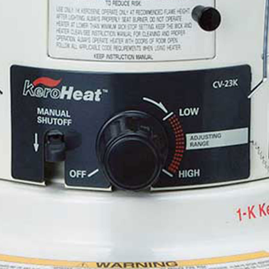 Sengoku HeatMate 23,500 BTU Portable Kerosene Heater, White, Indoor Use, Heats 1000 Sq Ft, 1.9-Gallon Capacity