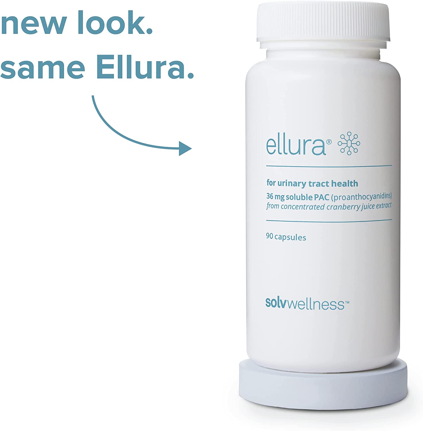 Solv Wellness Ellura Urinary Tract Supplement 36mg PAC 90 Capsules