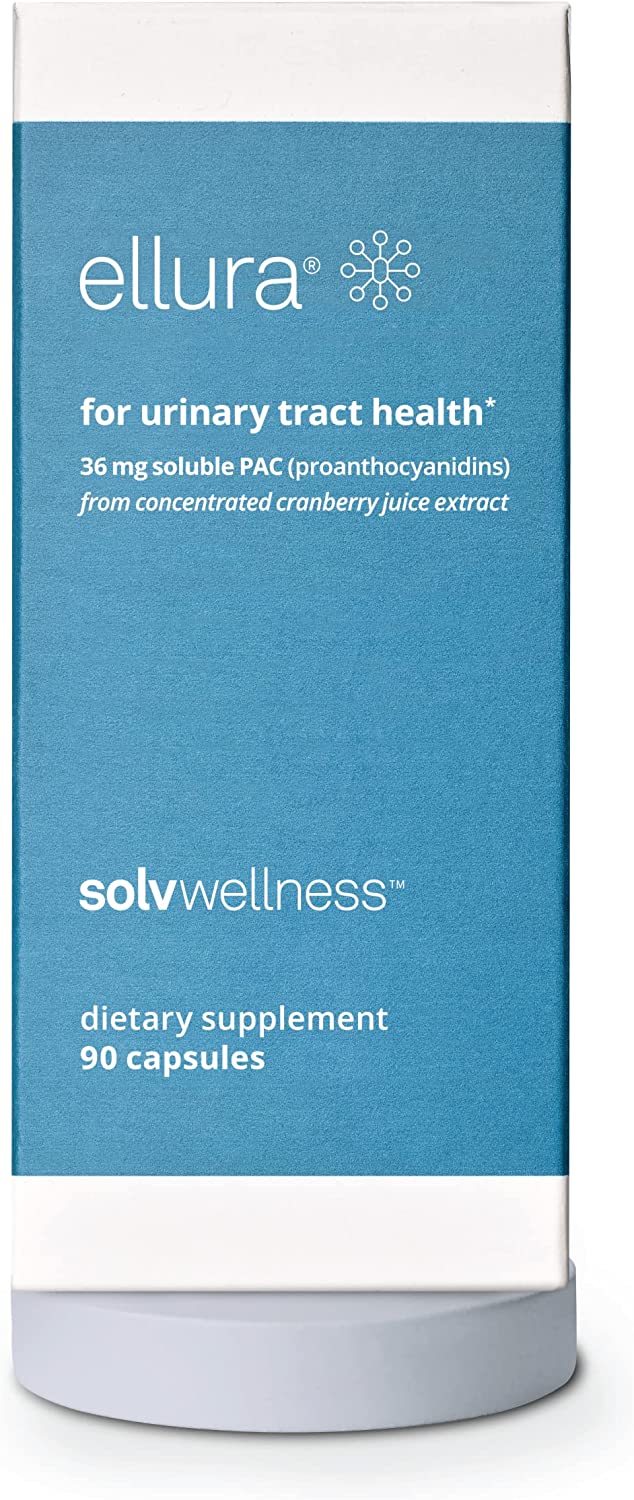 Solv Wellness Ellura Urinary Tract Supplement 36mg PAC 90 Capsules