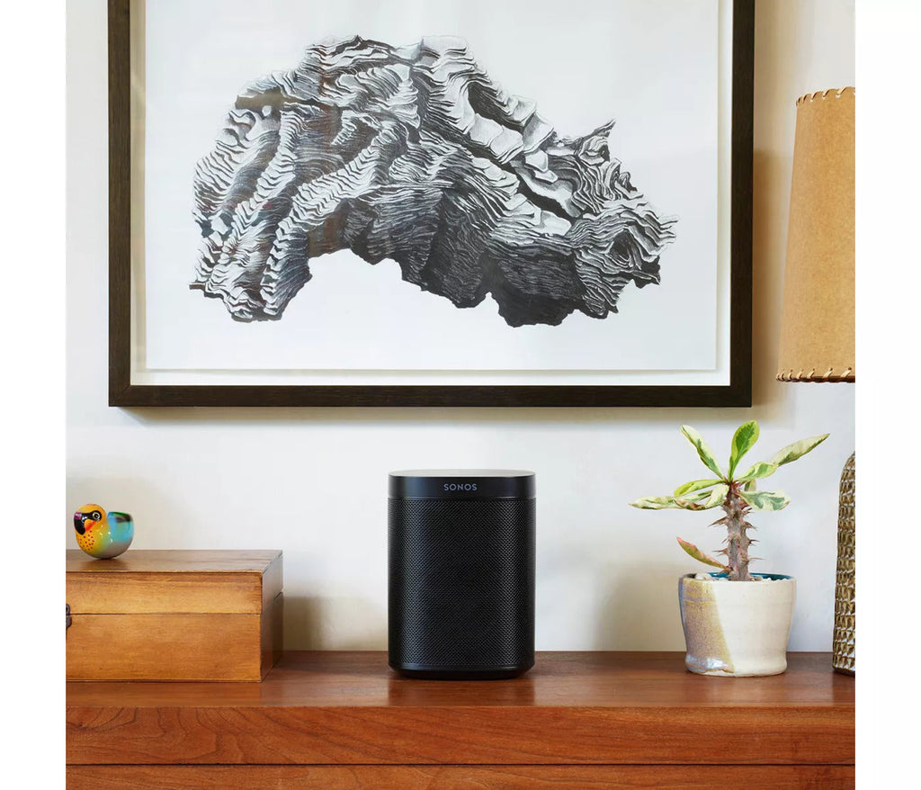 Sonos One Gen 2 Smart Speaker with Alexa & Google Assistant, Black/White