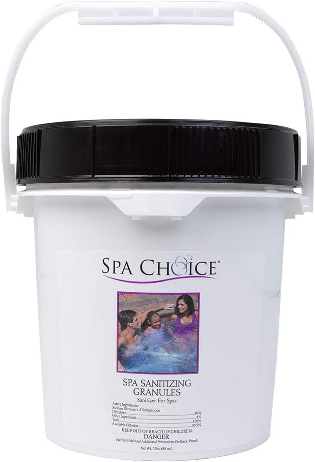 SpaChoice Chlorine Granules for Hot Tubs and Spas, 5 lbs
