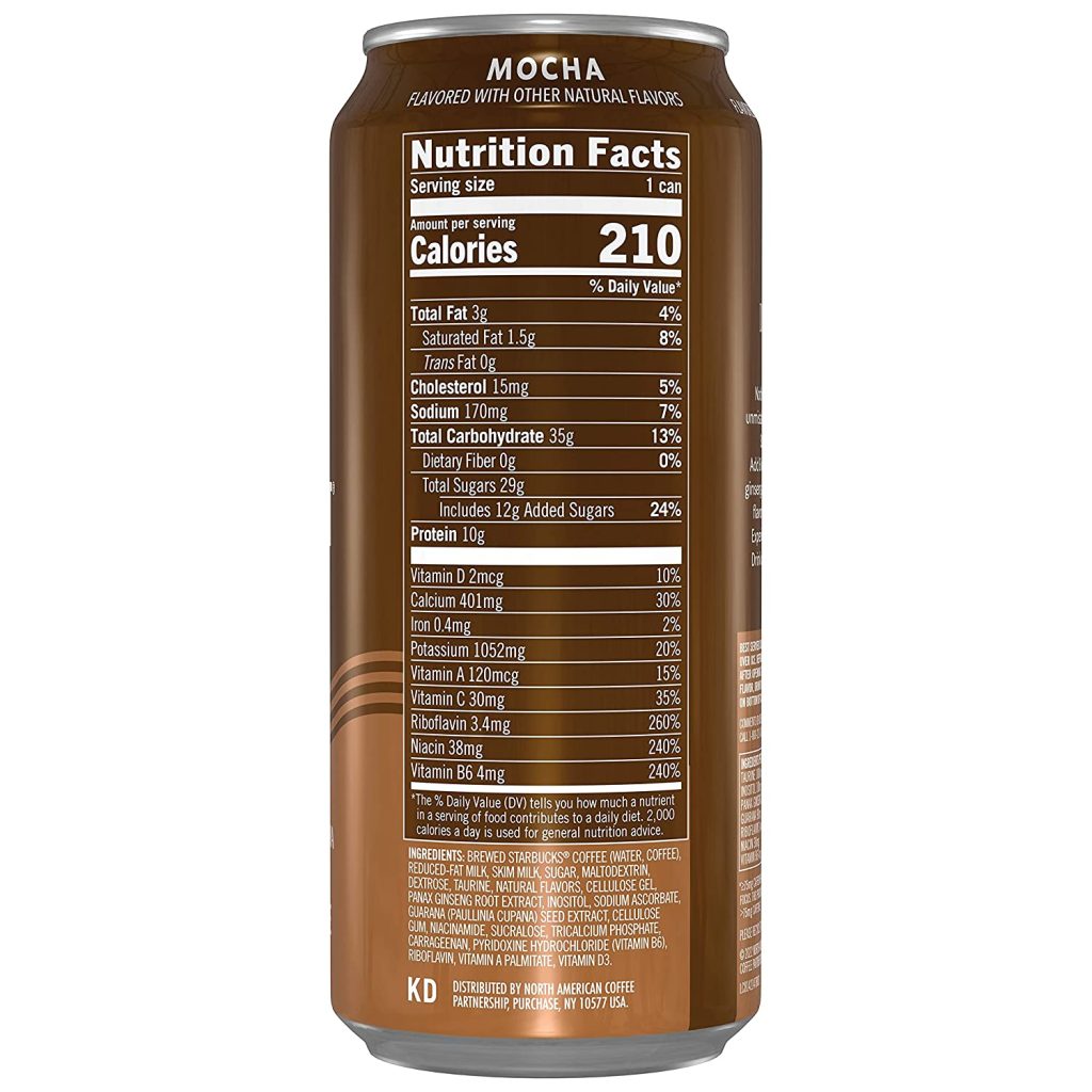 Starbucks Doubleshot Energy Mocha Espresso Coffee, 15 oz, 12 Pack
