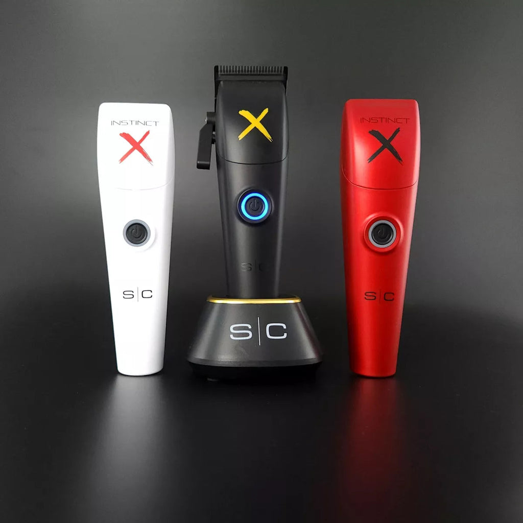 StyleCraft Instinct-X Professional Hair Clipper, Vector Motor, Carbon DLC Fade Blade, Cordless, USB-C Charging