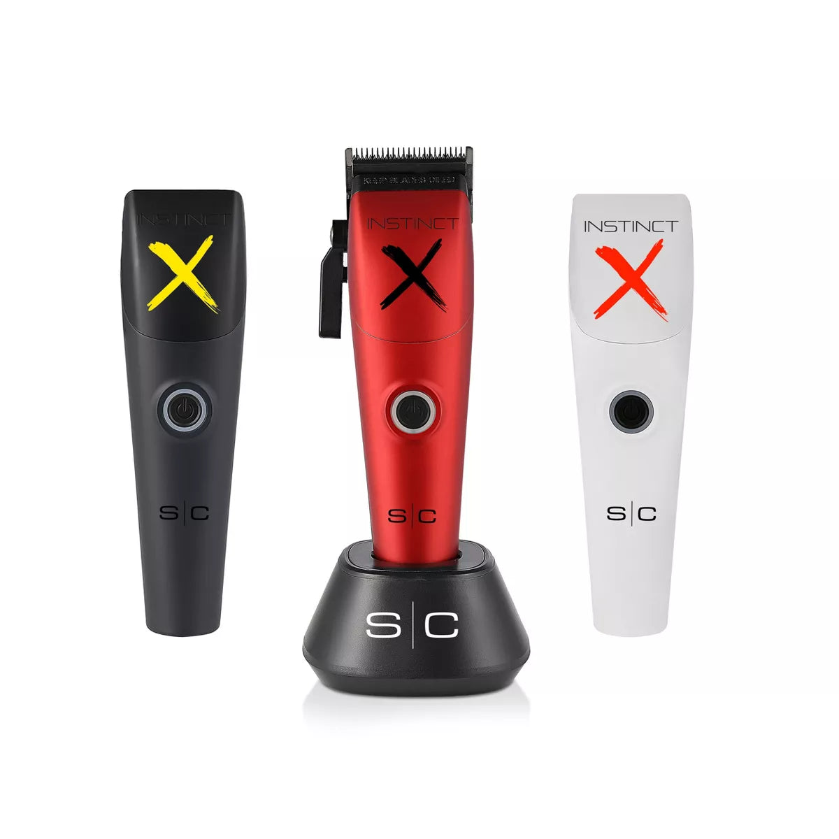 StyleCraft Instinct-X Professional Hair Clipper, Vector Motor, Carbon DLC Fade Blade, Cordless, USB-C Charging
