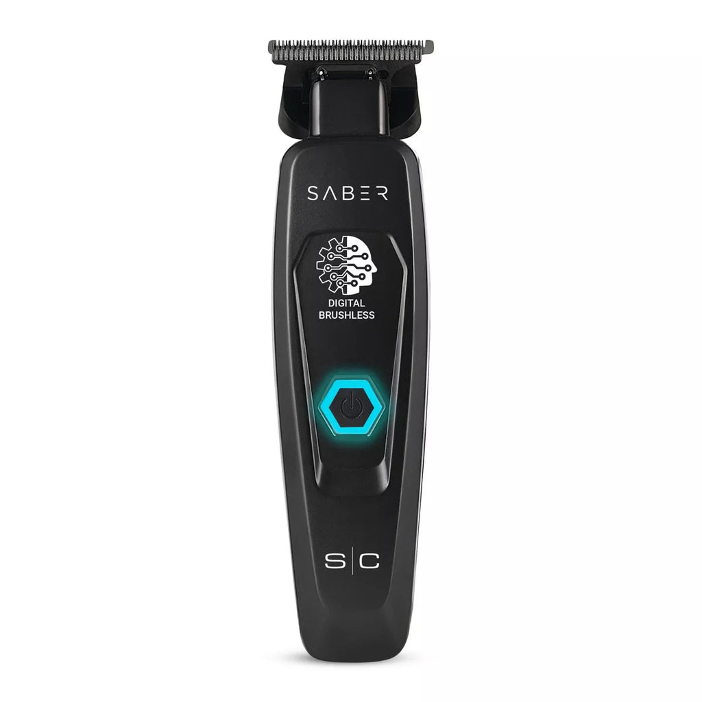 StyleCraft Saber Professional Cordless Hair Trimmer - Full Metal Body, Digital Brushless Motor, Adjustable Zero Gap Blade, 4-Hour Runtime