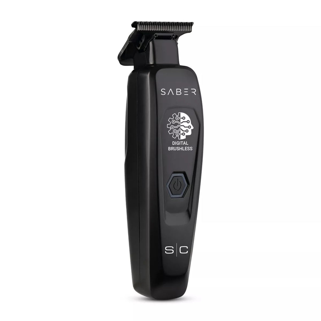 StyleCraft Saber Professional Cordless Hair Trimmer - Full Metal Body, Digital Brushless Motor, Adjustable Zero Gap Blade, 4-Hour Runtime