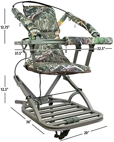 Summit Viper SD Climbing Treestand - Lightweight Aluminum, Foam-Padded Seat, 300 lbs Capacity, Safety Harness Included