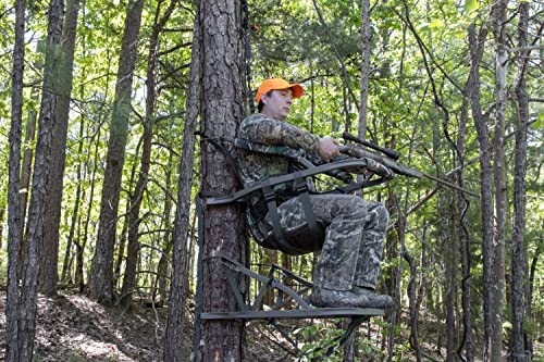 Summit Viper SD Climbing Treestand - Lightweight Aluminum, Foam-Padded Seat, 300 lbs Capacity, Safety Harness Included