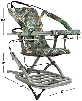 Summit Viper SD Climbing Treestand - Lightweight Aluminum, Foam-Padded Seat, 300 lbs Capacity, Safety Harness Included