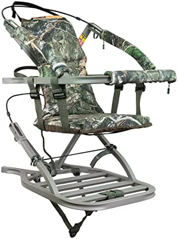 Summit Viper SD Climbing Treestand - Lightweight Aluminum, Foam-Padded Seat, 300 lbs Capacity, Safety Harness Included