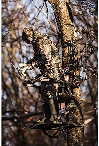 Summit Viper SD Climbing Treestand - Lightweight Aluminum, Foam-Padded Seat, 300 lbs Capacity, Safety Harness Included