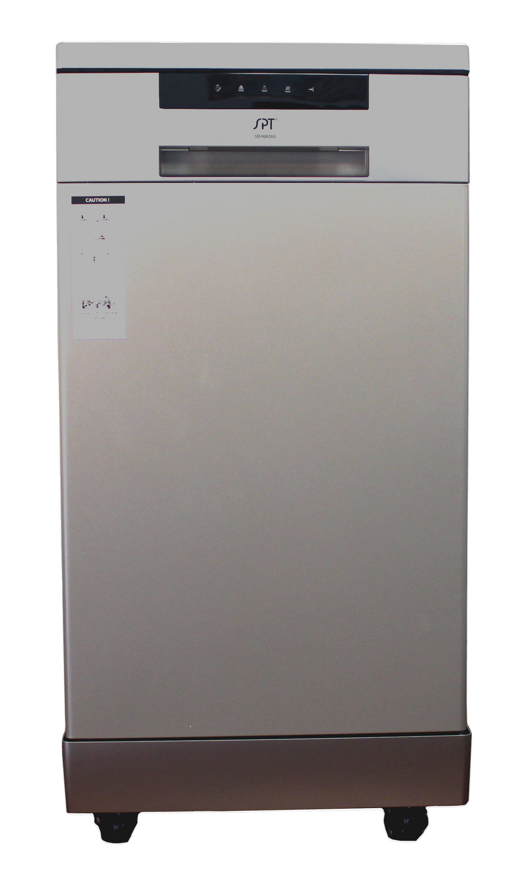 Sunpentown 18" Portable Dishwasher, Stainless Steel, Energy Star, 8 Place Settings, Quick-Connect, Adjustable Rack