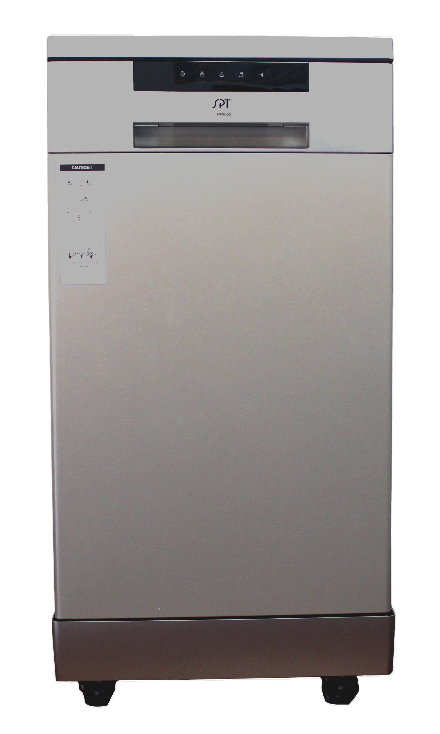 Sunpentown 18" Portable Dishwasher, Stainless Steel, Energy Star, 8 Place Settings, Quick-Connect, Adjustable Rack